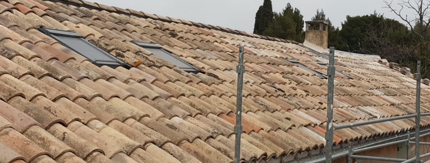 Travaux de maçonnerie en cours